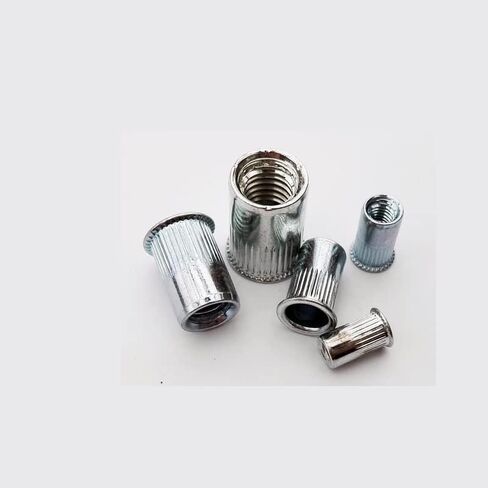 غسالات Qinlu-20 قطعة M3 M4 M5 M6 -M12 304 الفولاذ المقاوم للصدأ الكربون الصلب الألومنيوم رأس مسطح برشام الجوز إدراج لمسمار المسمار، لإصلاح المصانع (الألومنيوم C، M10-5pcs) in Kuwait