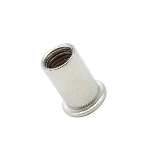 Qinlu-Washers M3-M12 Reinforced Rivet Nut Threaded Inserts Nut Threaded Riveter Furniture Fittings Aluminum Profile Zinc Nuts 5-100pcs， for Factories Repair(Aluminum,M5(30pcs)) in Saudi Arabia
