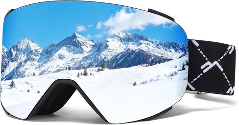 Ski Goggles OTG for Women Men Adult Youth,YH693C Magnetic Snowboard Goggles,Winter Snow Goggles for Skiing Skating in Kuwait