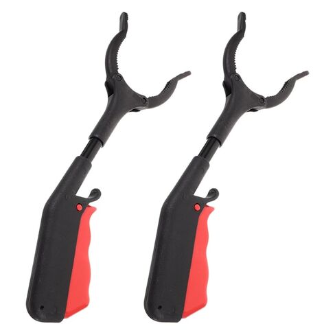 Mikinona 2pcs Garbage Pickup Clip Trash Grabber Tool 28cm Iron Pipe Portable Litter Picker Reacher for Home Sanitation and Outdoor Cleanup in Saudi Arabia