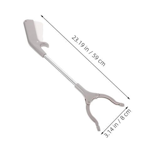 LIFKOME 60cm Heavy-Duty Stainless Steel Garbage Picker Trash Gripper Outdoor Litter Grabber Tool Handheld Clamp for Waste Collection and Sanitation Cleanup in Saudi Arabia