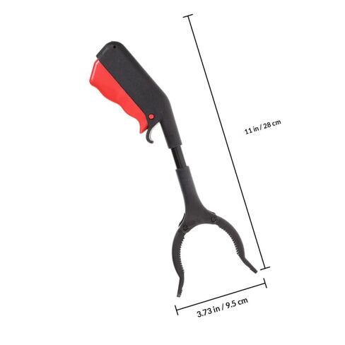 Cabilock 2pcs Trash Grabber Tool 28cm Iron Tube Garbage Clamp Portable Waste Pickup Stick for Outdoor Sanitation and Trash Collection in Saudi Arabia
