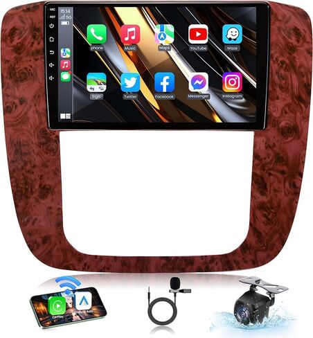 4+64GB Android 13 Car Radio for Chevy Silverado Tahoe Suburban GMC Sierra Yukon 2007-2013: 8 " in Saudi Arabia