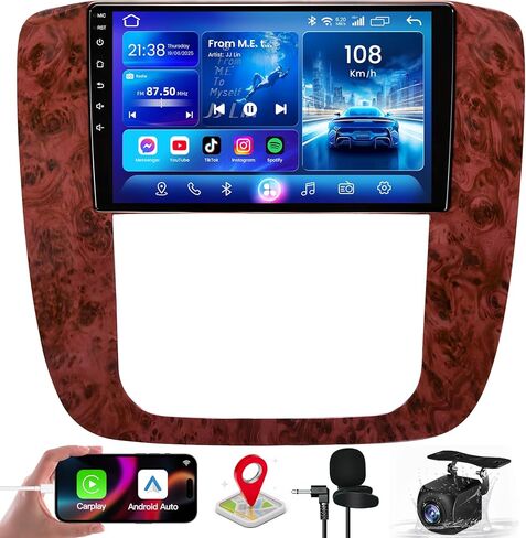 4+64GB Android 13 Car Radio for Chevy Silverado Tahoe Suburban GMC Sierra Yukon 2007-2013: 8 " in Kuwait
