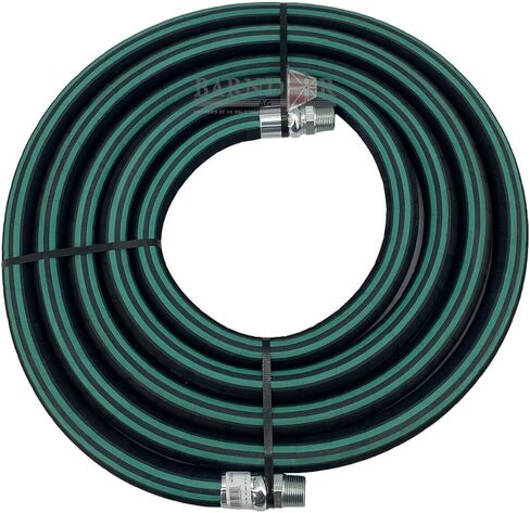 Parker 98108285 Hose Assembly - 1 in. x 20 ft, Black, Nylon Braid Reinforced Hose w/ 2 Nylon Braids, EPDM Cover, Coiled Design | Farming Equipment in Kuwait