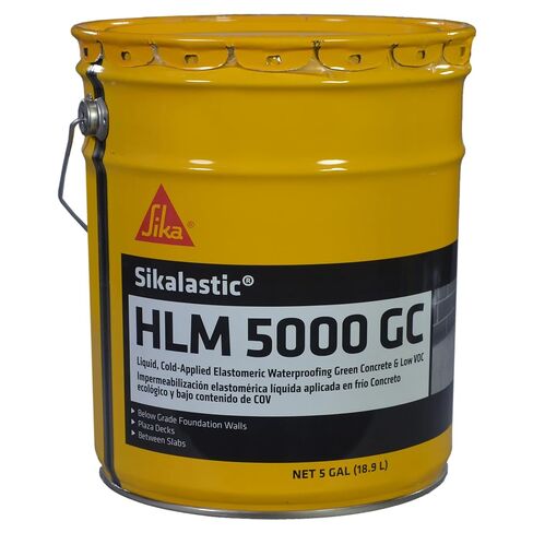 Sikalastic HLM 5000 GC Exterior Below Grade Waterproof Coating for Concrete and Foundations, Flexible, Long-Lasting, Asphalt-Modified Polyurethane, 5-Gallon Pail in Saudi Arabia