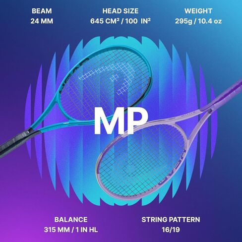 HEAD Boom MP Alternate 2026 Tennis Racquet - Intermediate & Advanced Players, Strung Mid Tension with Velocity 16G String in Saudi Arabia