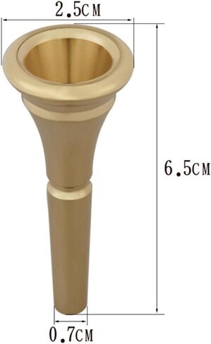 TIDTALEO Professional Pure Copper Horn Mouthpiece Replacement Gold French Horn Accessory for Beginners Brass Instrument Practice Part in Saudi Arabia
