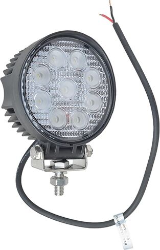 ضوء عمل مستدير LED نادر كهربائي 27 وات 1000 لومن 60 درجة شعاع فيضان 12 فولت 24 فولت IP67 غطاء مصبوب مقاوم للماء مخرج ضوء أبيض دعامة غير قابلة للصدأ متوافقة مع Hella H71030201 Optilux للطرق الوعرة in Saudi Arabia