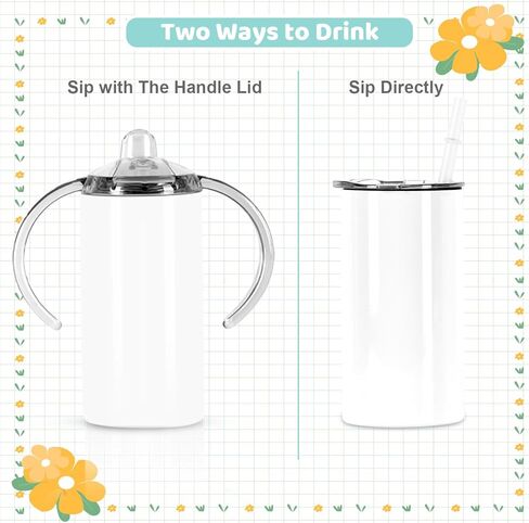 مجموعة غطاء سيبي وغطاء لولبي بديل لأكواب الشرب بالتسامي سعة 12 أونصة، عبوتان in Kuwait