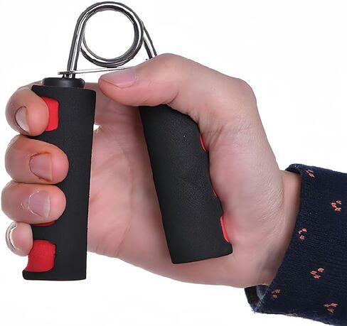 HORNO 2 Pcs Soft Foam Hand Exerciser，Strengthen Hand Grip Exerciser for Quickly Increasing Wrist Forearm and Finger Strength（Red） in Kuwait