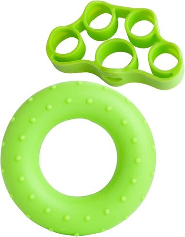 Grip Strength Trainer, Hand Grip Strengthener, Finger Exerciser 2 Pieces Kit for Wrist, Carpal Tunnel, Arthritis Pain Relief in Saudi Arabia
