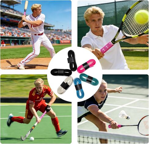 6 Pack Non-Slip Bat Grip Tape for Baseball and Softball, 1.5mm Precut Full Adhesive Bat Wrap, Pro Feel Elite Batting Grip Tape for Players Coaches Enthusiasts，Sports Gifts in Saudi Arabia
