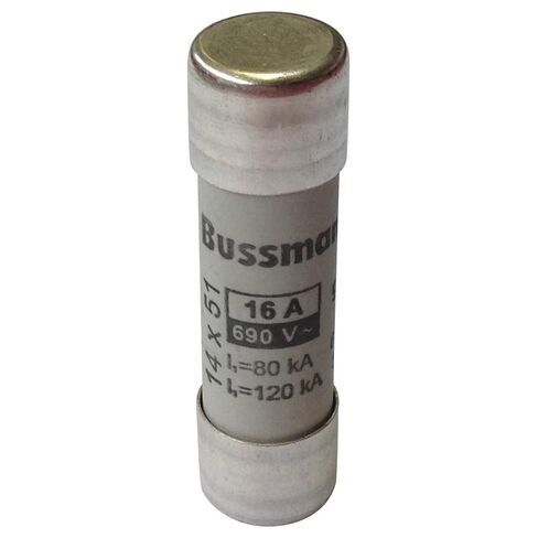 Cooper Bussmann C14G16 AC Cylindrical Fuse, 14 x 51, 16 Amp, GG, 690V in Saudi Arabia