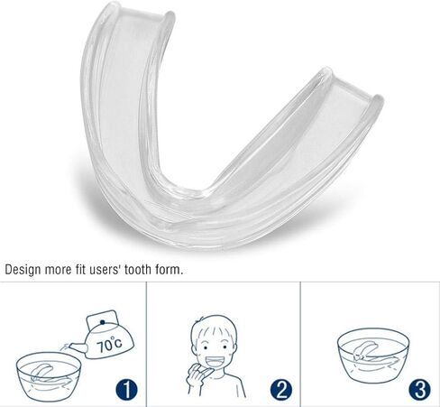واقي الفم لجلخ الأسنان، واقي أسنان شفاف للأطفال البالغين، واقي الفم الرياضي، واقي الأسنان للملاكمة، كرة السلة، الرجبي (M) in Kuwait