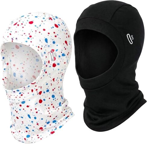 Unittype 2 Pack Balaclava Mask Summer Milk Silk Face Mask UV Protection with Glasses Holes Breathable Motorcycle Helmet Neck Gaiter for Motorcycle Cycling Outdoor Sports Men Women in Saudi Arabia