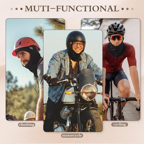 Unittype 2 Pack Balaclava Mask Summer Milk Silk Face Mask UV Protection with Glasses Holes Breathable Motorcycle Helmet Neck Gaiter for Motorcycle Cycling Outdoor Sports Men Women in Saudi Arabia