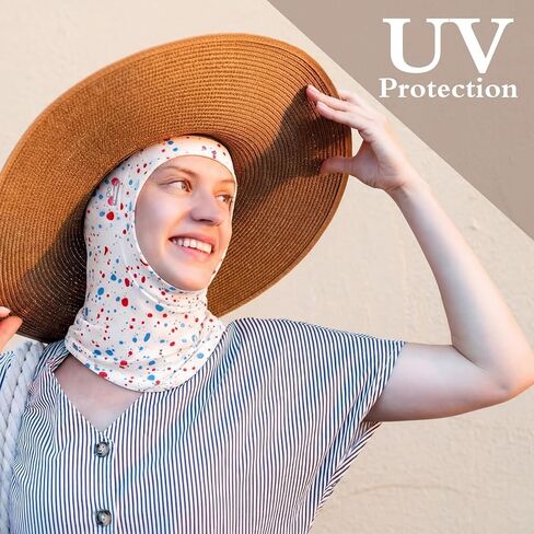 Unittype 2 Pack Balaclava Mask Summer Milk Silk Face Mask UV Protection with Glasses Holes Breathable Motorcycle Helmet Neck Gaiter for Motorcycle Cycling Outdoor Sports Men Women in Saudi Arabia