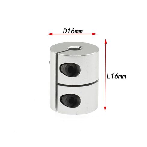 Rigid Shaft Coupler Clamp Stepper Servo Motor Coupling 3D Printer Parts 3/4/5/6/6.35/8/10 D16L16 1Pcs(2X5) in Saudi Arabia