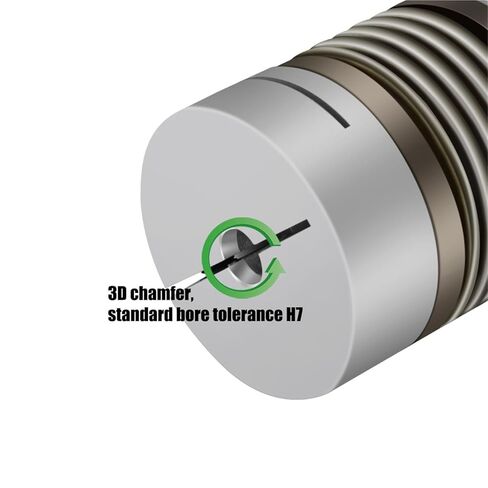 Corrugated Coupling D20L32 3/4/5/6/6.35/8mm CNC Aluminium Alloy for Stepper Motor Coupler 3D Printer 1Pcs(6X6) in Saudi Arabia