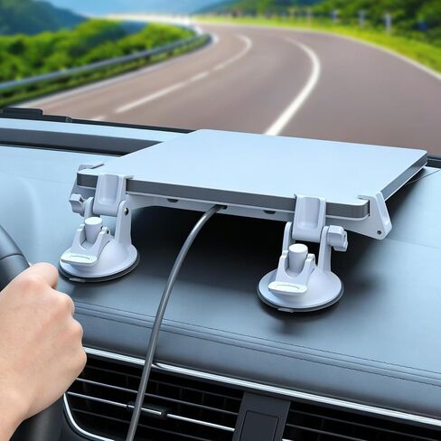 Hancenda Linkoostar Starlink Mini Mount for Car Snroff ، Starlink Mini Car Cup Cup Mount Mustic Mounting Thugh For RV ، قبضة قوية للزجاج الداخلي والخارجي ، قارب ، طائرة ، 1sets-أبيض in Kuwait