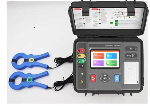 Digital 4-Wire Soil Resistivity Tester with 500 Groups Data Storage Earth Resistance 0.00Ω~300kΩ DC Resistance 0.00Ω~300kΩ Soil Resistivity 0.00Ωm~9000kΩm IEC61010-1 Standard in Saudi Arabia