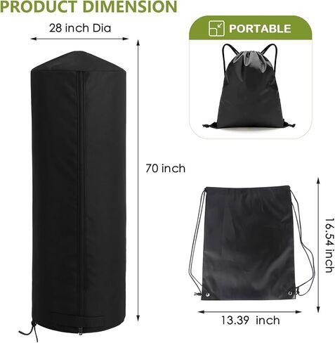 غطاء كيس ملاكمة قائم بذاته، غطاء واقٍ لكيس ملاكمة مقاوم للماء 420D مع حقيبة تخزين حقيبة الظهر لحقيبة الدمية للتدريب القائم بذاته - 70 بوصة ارتفاع × 28 بوصة قطر in Kuwait