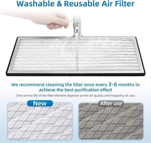 فلتر هواء خارجي إلكتروستاتيكي 24 × 12 × 1 متوافق مع أنظمة تنقية الهواء JET AFS-1000B AFS-1000C 708732، مع شريط إسفنجي مانع للتسرب، عبوة واحدة in Saudi Arabia