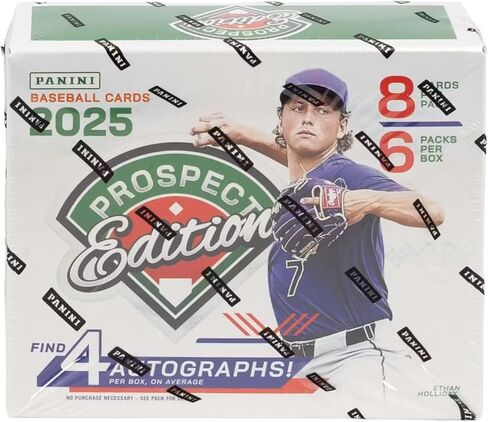 2025 Panini Prospect Edition Baseball Hobby Trading Card Box (4 Autographs Per Box) in Saudi Arabia