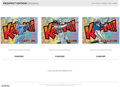 2025 Panini Prospect Edition Baseball Hobby Trading Card Box (4 Autographs Per Box) in Saudi Arabia