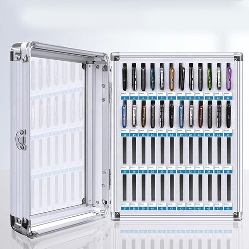 Lockable Phone Storage Box - Aluminum Classroom Phone Organizer Case for Students - Portable Cell Phone Cabinet for School Use (Silver 12) in Saudi Arabia