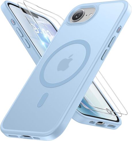 سلسلة Miracase Magnetic Series لـ iPhone 16 Pro Case [متوافقة مع Magsafe] [مع حماة شاشة 2x] حماية من الدرجة العسكرية ، ومكافحة الأصناف ، وحالة الهاتف النحيفة لـ 16 Pro 6.3 بوصة-الأزرق الداكن in Kuwait