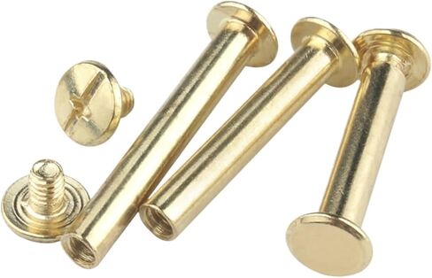 bookbinding screws, Book Binding Kits Copper Plated M5x mm Pack Of 5/10/20pcs(M5x45mm 5pcs) in Saudi Arabia