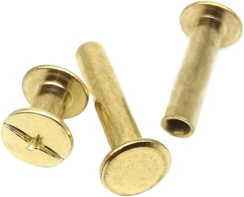 bookbinding screws, Book Binding Rivet Screw Bolt Kit Multicolor M5x mm Pack Of 10(Silver 10PCS,M5x6mm) in Saudi Arabia