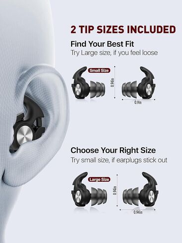 Motorcycle Ear Plugs with Magnetic Lanyard, Wind Noise Reduction Keep Comms Clear & Comfy Under Helmet, 27dB Reusable Earplugs for Motorbike, Touring, Racing, Riding - 2 Sizes Hearing Protection in Kuwait