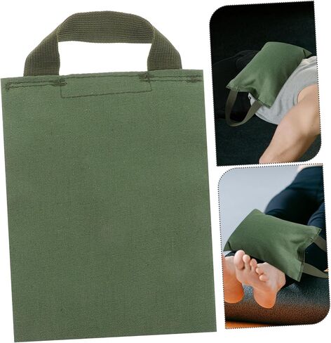 حقيبة رمل قماشية بوزن 2 كجم مع مقبض حقيبة وزن فارغة لتمارين اليوغا والرقص واللياقة البدنية حقيبة رمل متعددة الاستخدامات لتقوية العضلات وتعزيز التوازن in Kuwait