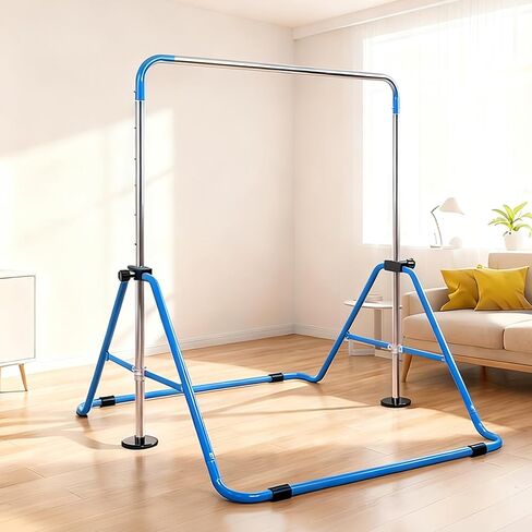 قضيب الجمباز للأطفال من مونوجوي، ارتفاع قابل للتعديل وقابل للطي للتدريب المنزلي، شريط أفقي قوي قابل للتوسيع مع قاعدة ثابتة لممارسة الصالة الرياضية، وبناء القوة وتنمية المهارات in Kuwait