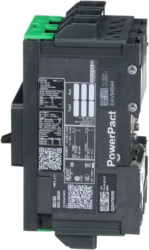 Square D by Schneider Electric BDL36030 PowerPacT B Circuit Breaker with Thermal-Magnetic Trip Unit Technology and Back Pan or DIN Rail Mounting, 30 Amp, 3 Pole in Saudi Arabia