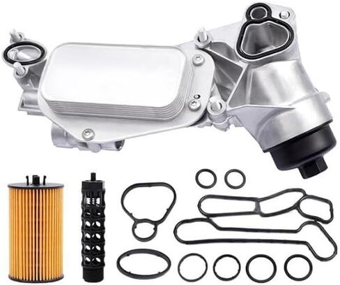 555666784 مرشح زيت المحرك بارد زيت مبرد مع حشية مناسبة لـ 1.4L TurboCharger Buick Encore 2013-2018 Chevrolet 2011-2018 Cruze ، Sonic ، Trak 1.4L Replacement 5555388.650039 in Kuwait