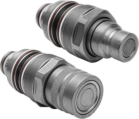 6679837 6680018 Hydraulic Flat Face Quick Coupler Male & Female Quick Connect Thread Φ46mm Compatible with Bobcat 753-883 A220 - A770 S130 - S770 T140 - T870 in Saudi Arabia