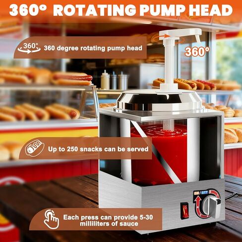 موزع جبن الناتشو، 2.8 كيو تي، موزع حلوى حلوى ساخنة تجارية لتدفئة جبن الناتشو، مع مضختين و8 ملصقات in Kuwait