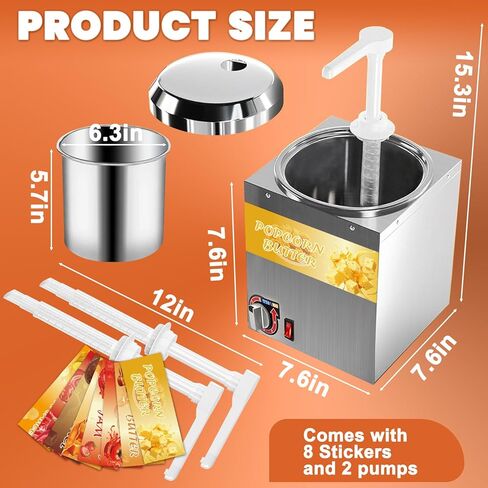 موزع جبن الناتشو، 2.8 كيو تي، موزع حلوى حلوى ساخنة تجارية لتدفئة جبن الناتشو، مع مضختين و8 ملصقات in Kuwait