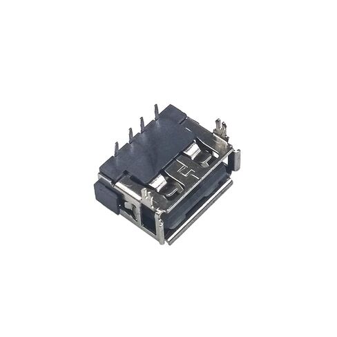 fengpeng 20/50pcs Female Warp Edge Type AF USB 2.0 DIP 4Pin Socket Jack Connector Plug with Cover Welding Wire Adapeter 90(Style 1,50 Piece) in Kuwait