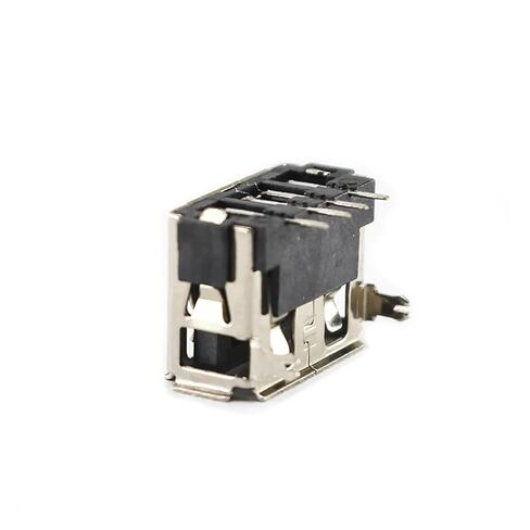 fengpeng 20/50pcs Female Warp Edge Type AF USB 2.0 DIP 4Pin Socket Jack Connector Plug with Cover Welding Wire Adapeter 90(Style 1,50 Piece) in Kuwait