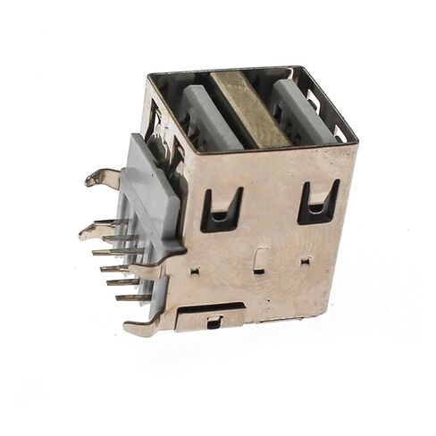Fengpeng 5/10 قطعة 2 نمط مزدوج USB .0 مقبس نوع A منحني 8 دبابيس USB موصل PCB أنثى DIY منفذ جاك الذيل محطات كهربائية (نمط 2,10 قطعة) in Saudi Arabia