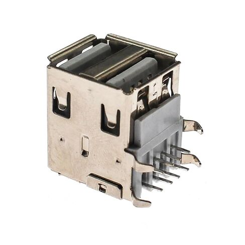 fengpeng 5/10 pcs 2 Style Double USB .0 Socket Type A Bent 8Pins USB Connector PCB Female DIY Port Jack Tail Electric Terminals(Style 2,10 Piece) in Saudi Arabia