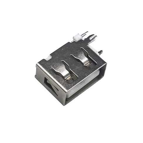 fengpeng 10 Pcs/Lot Female Side Insert Flat Edge USB 2.0 4Pin 180 Degree Type A Plug Socket Jack Connector Short Body Jack Wire Adapeter in Kuwait