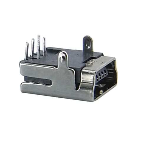 fengpeng 20pcs/50pcs/lot USB Flat Edge DIP 5 Pin 2 Feet Connectors Female MINI Connector Port Jack Sockect Terminals Tail Plug(50 Piece) in Kuwait