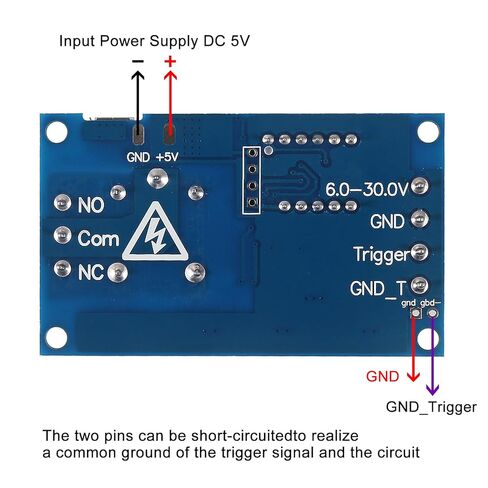 2pcs DC 6-30V Timer Relay Programmable Time Delay Relay Module Cycle Timer with LED Display Support Micro USB 5V Power Supply, Smart Home Controller in Saudi Arabia