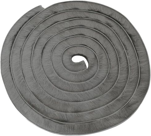 32.8ft Self-Adhesive Weather Stripping Seal Grey Brush for Doors Frame Side Sliding Windows Door Gap Draft Stopper Soundproof Dustproof for Home (0.9x0.4x32.8ft) in Saudi Arabia